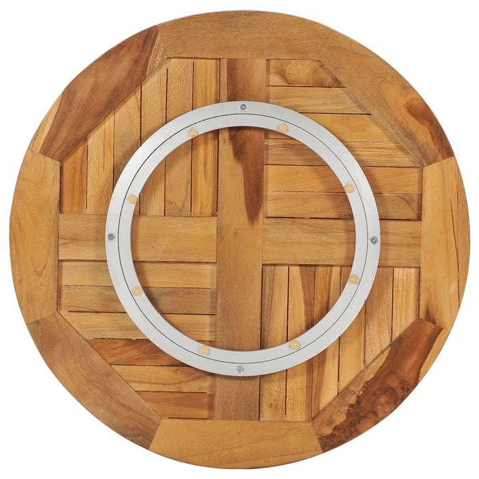 VidaXL Disque de table rotatif Bois de teck solide