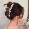 High-End Large Jelly Heart Claw Hair Clip for Women – Summer Bun & Shark Clip Accessory
