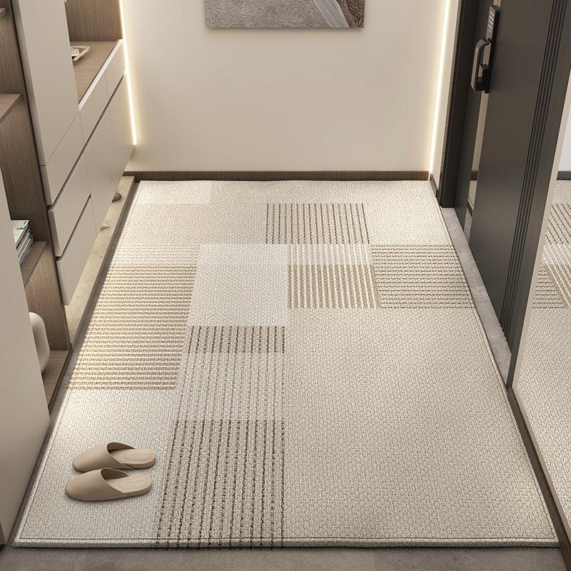 Harajuku Cream Wind Entry Door Floor Mat Modern Simple Household Entrance Non-slip Foot Mat Gate Entrance Mat Carpet