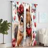 2 Pcs, Versatile Polyester Transparent Curtains for Home Decoration Valentine'S Day Love1 for Use In Bedrooms and Living Rooms