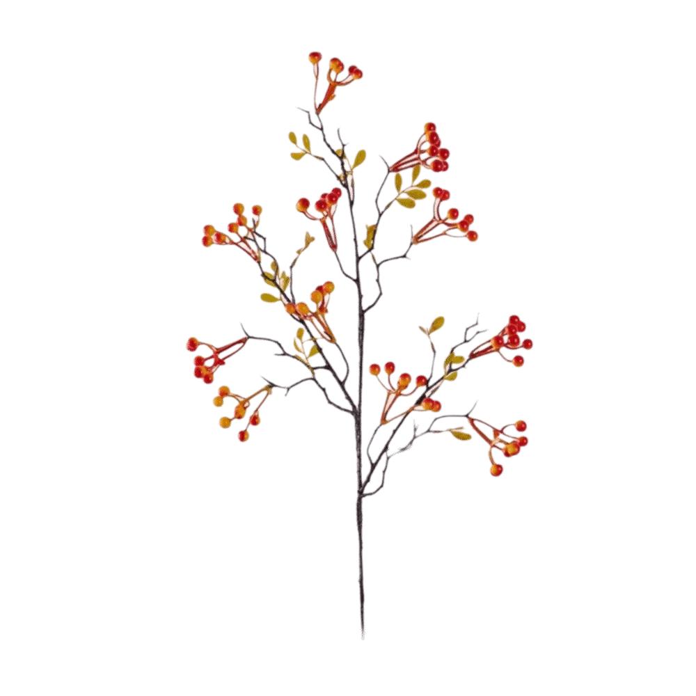 Long Branches Red Berry Bouquet Simulation Decorative Faux Foam Berry Realistic Plastic Fake Flower Bouquets Photography Props