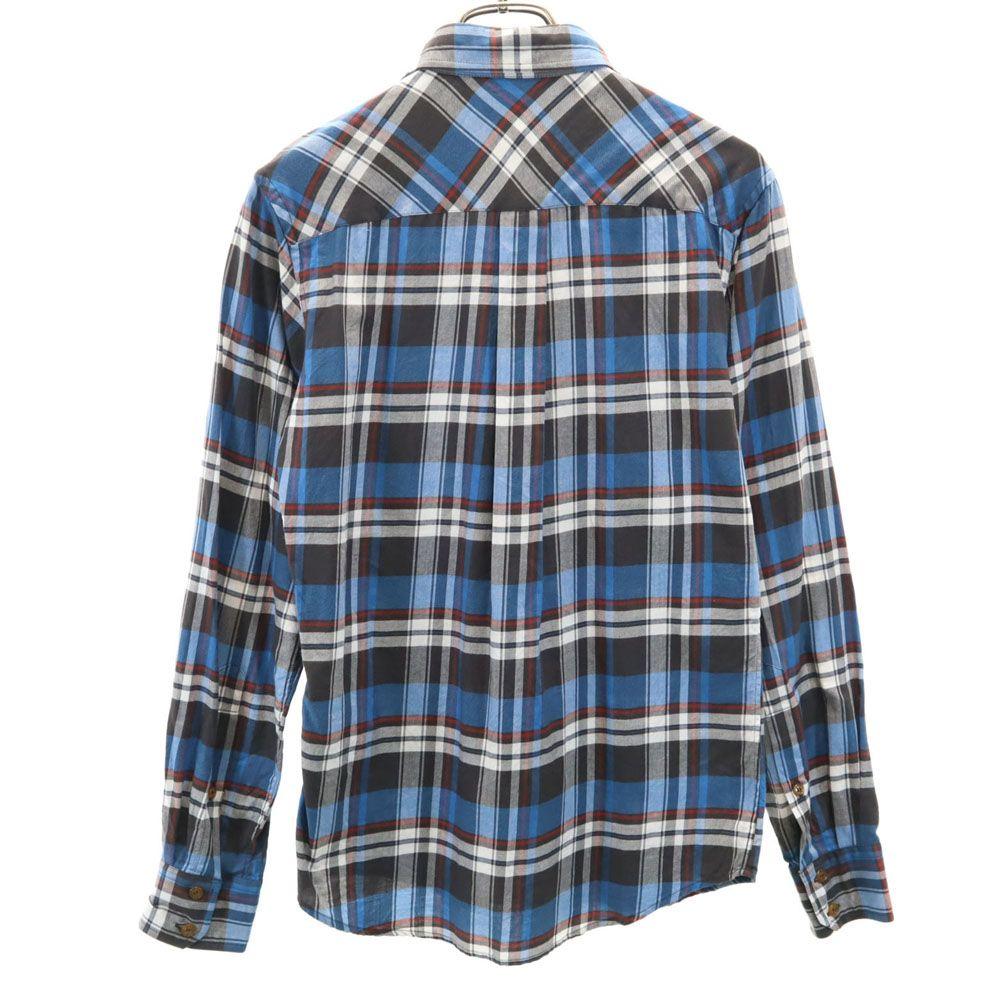 Vivienne WestwoodMAN Made In Japan Long Sleeve Check Shirt 44 Blue Other Men's Used