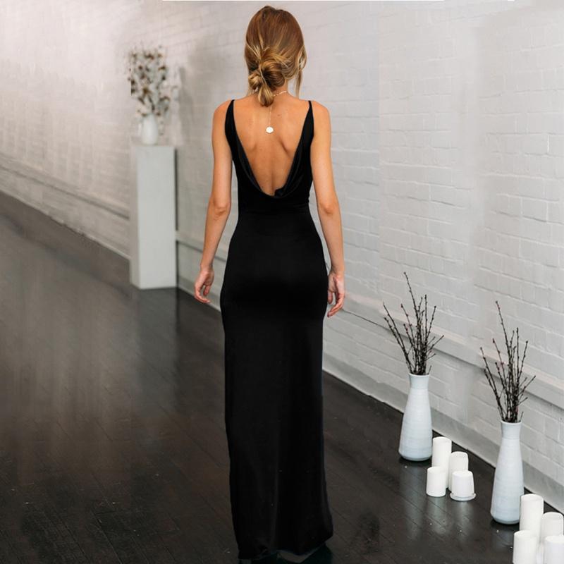 New Sexy Sleeveless Backless Dresses High Waist Silm Evening Dress Prom Gowns Trendsetting Must-have Items Fashion Versatile Outfits