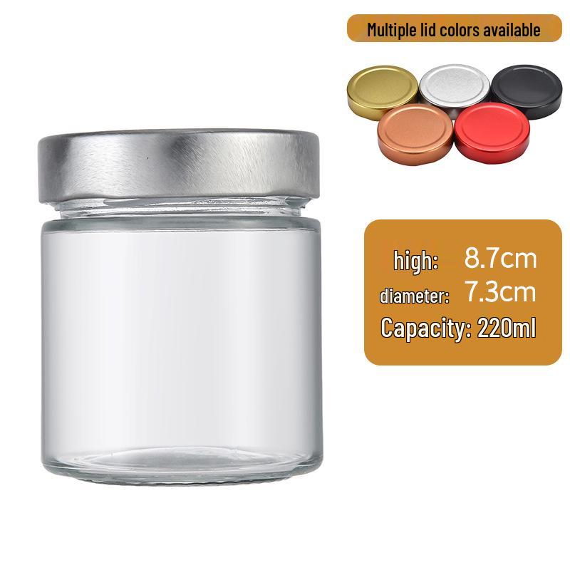 Large Capacity Round Pickle Dispensing Bottle with Lid, Moisture-Proof High Borosilicate Glass Jar