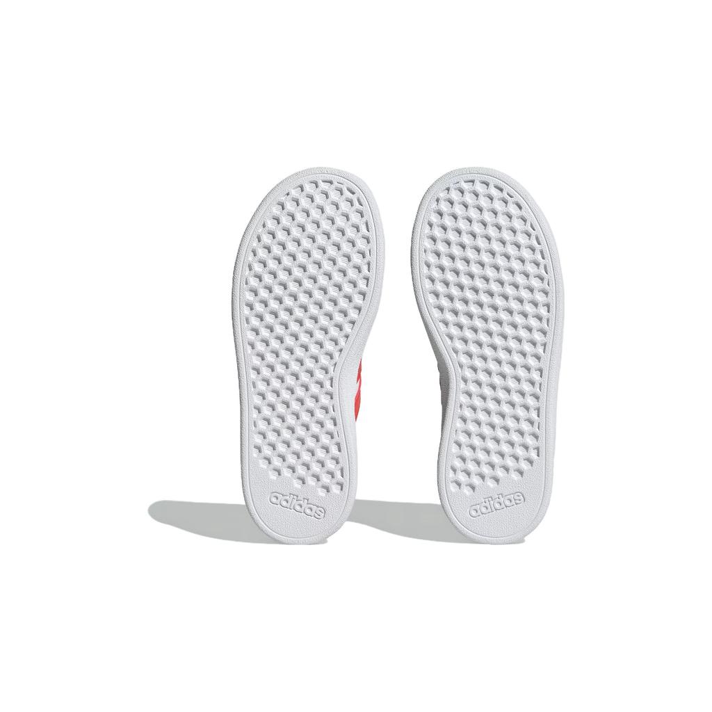 Adidas Grand Court J White Bright Red Kids Sneakers Cloud-White Core-Black IG4840