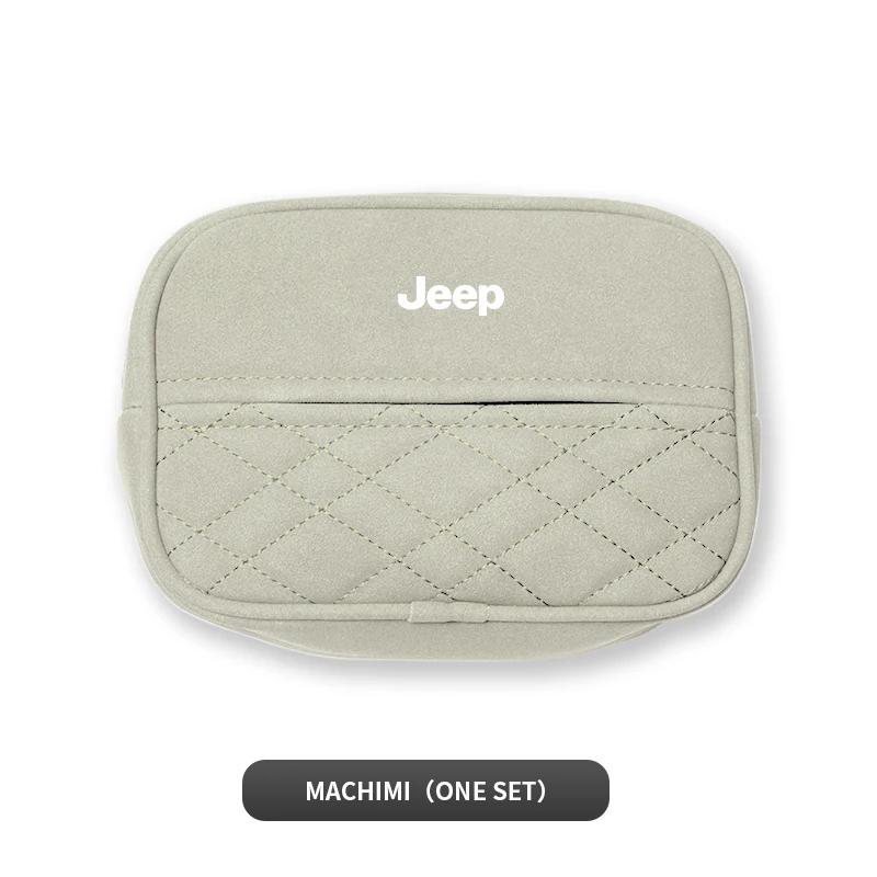 For Jeep Car Tissue Box Sunshade Seat Backrest Suspension Armrest Bag For Jeep Grand Cherokee Wrangler JK Gladiator Renegade