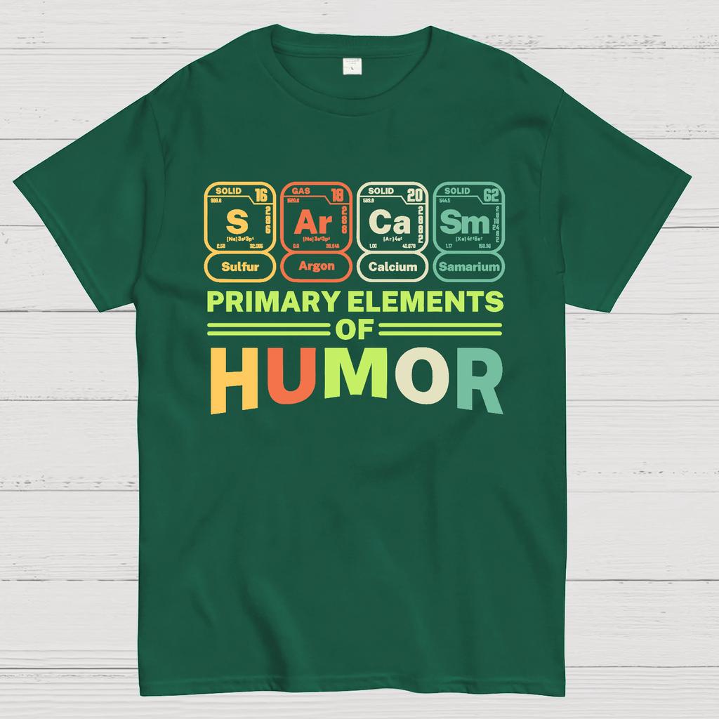 Grundelemente des Humors Baumwolle Sommer Lässig Cool Locker T-Shirt