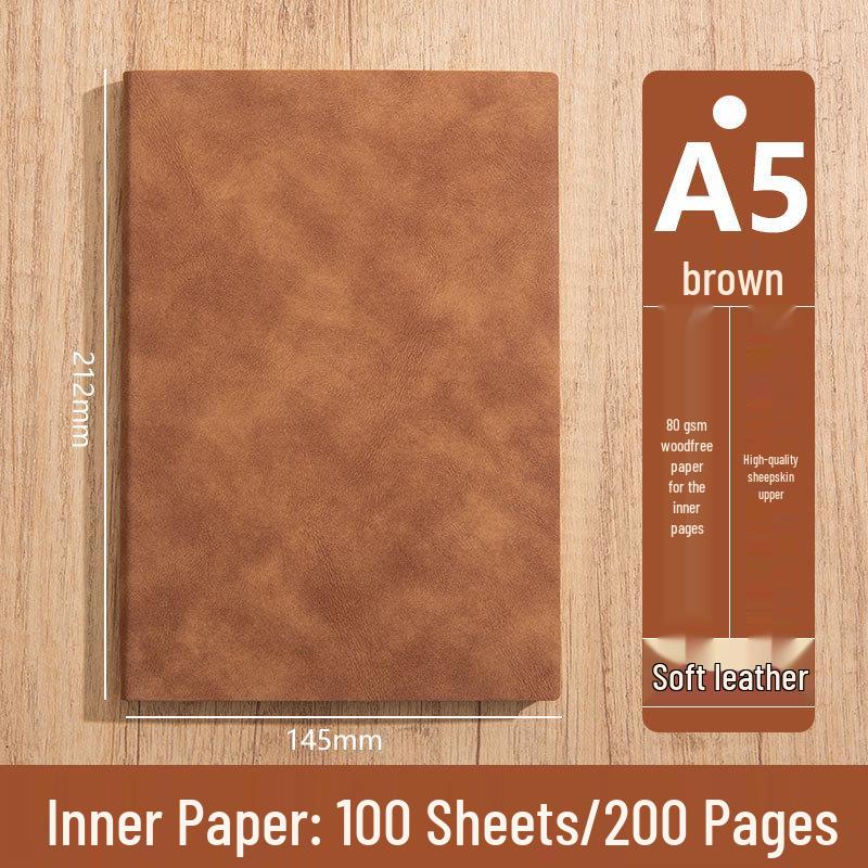 Custom Logo A5 High-End Office Notebook with Premium Cover and Inner Pages