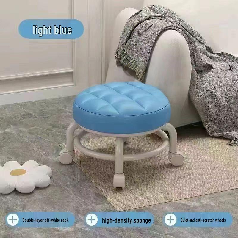 Universal Rolling Low Stool - Versatile for Kids, Adults, and the Elderly