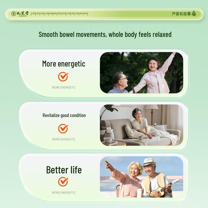 Jiu Zhitang Aloe Vera Constipation Relief Softgels