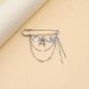 Modern Chain Lapel Pin Ornament Statement Style Badge Chain Pendant Brooches