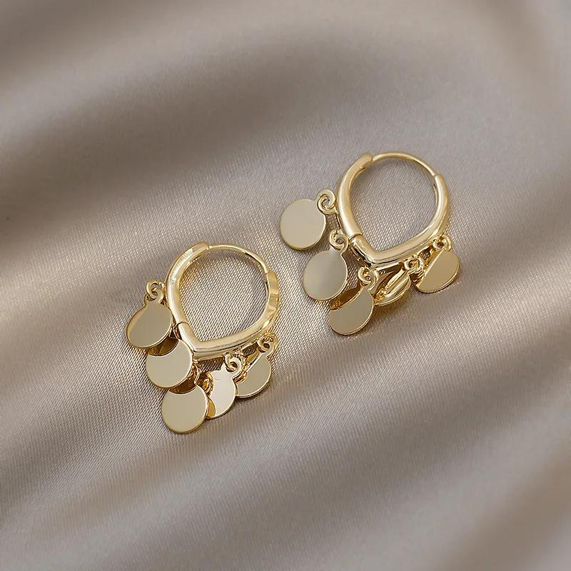 2Pcs/Set Sparkly Earrings Ear Stud Piercing Jewelry Korean Women'S Temperament Circle Pearl Earrings Party Jewelry Accessories