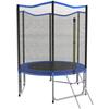 Outdoor Trampoline for Children and Adults, 80 kg Load, 36 Springs, 183 cm, Blue