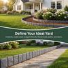 Imitation Stone Garden Fence,No Dig Landscape Edging,Faux Stone Garden Edging Border,Interlocking Landscape Border Panels