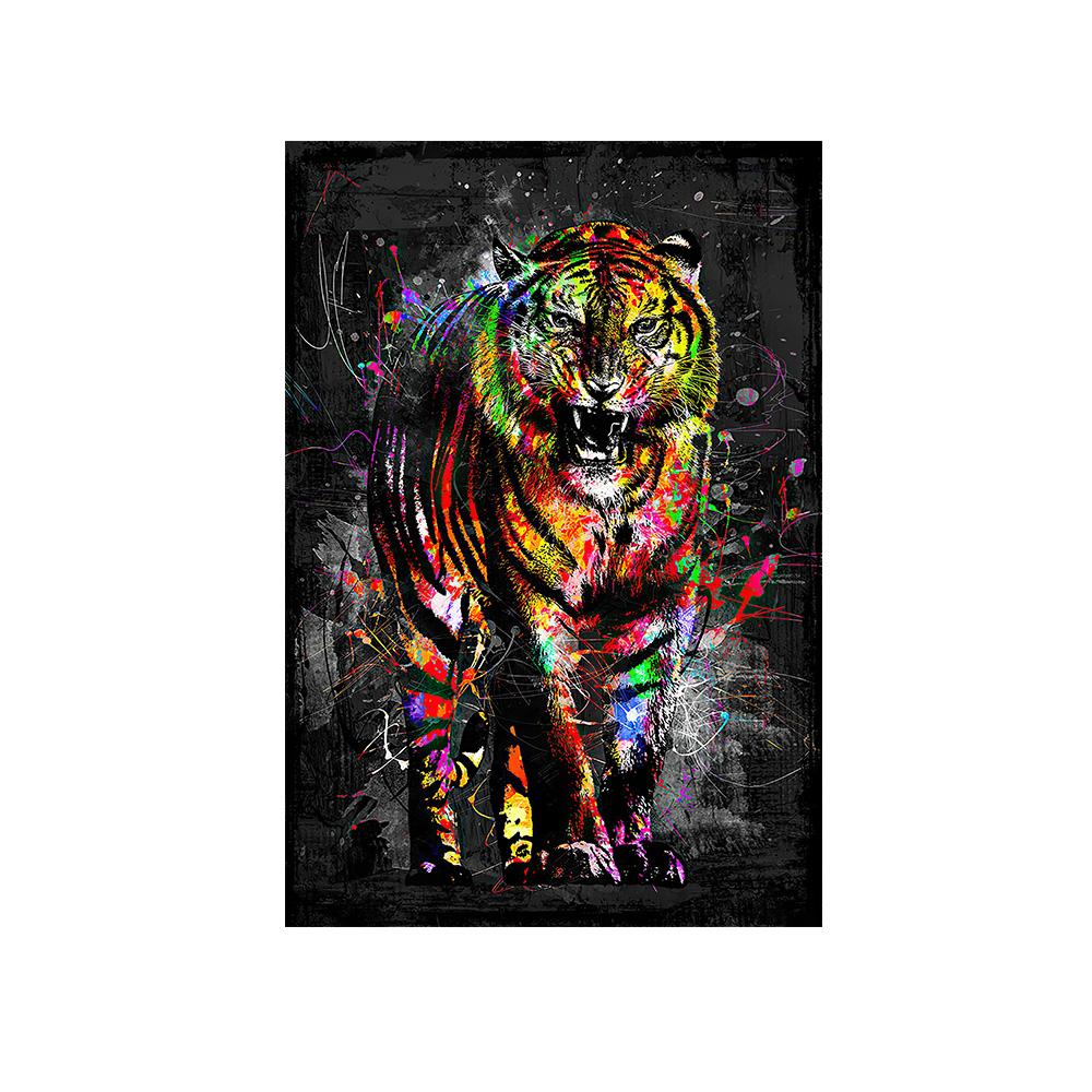 Abstract Lion Canvas Art Plagáty a grafiky Graffiti Umelecké Zvieratá Maľby na stene Art Decor Obrazy do obývačky Cuadro