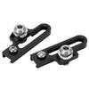 2Pcs Bike C Clamp Brake Pad Aluminum Alloy Extension C Caliper Adapter Brakes for Road BicyclesBlack