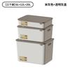 Desktop storage box with lid Japanese plastic storage box Home kitchen finishing box Student dormitory sundries storage box