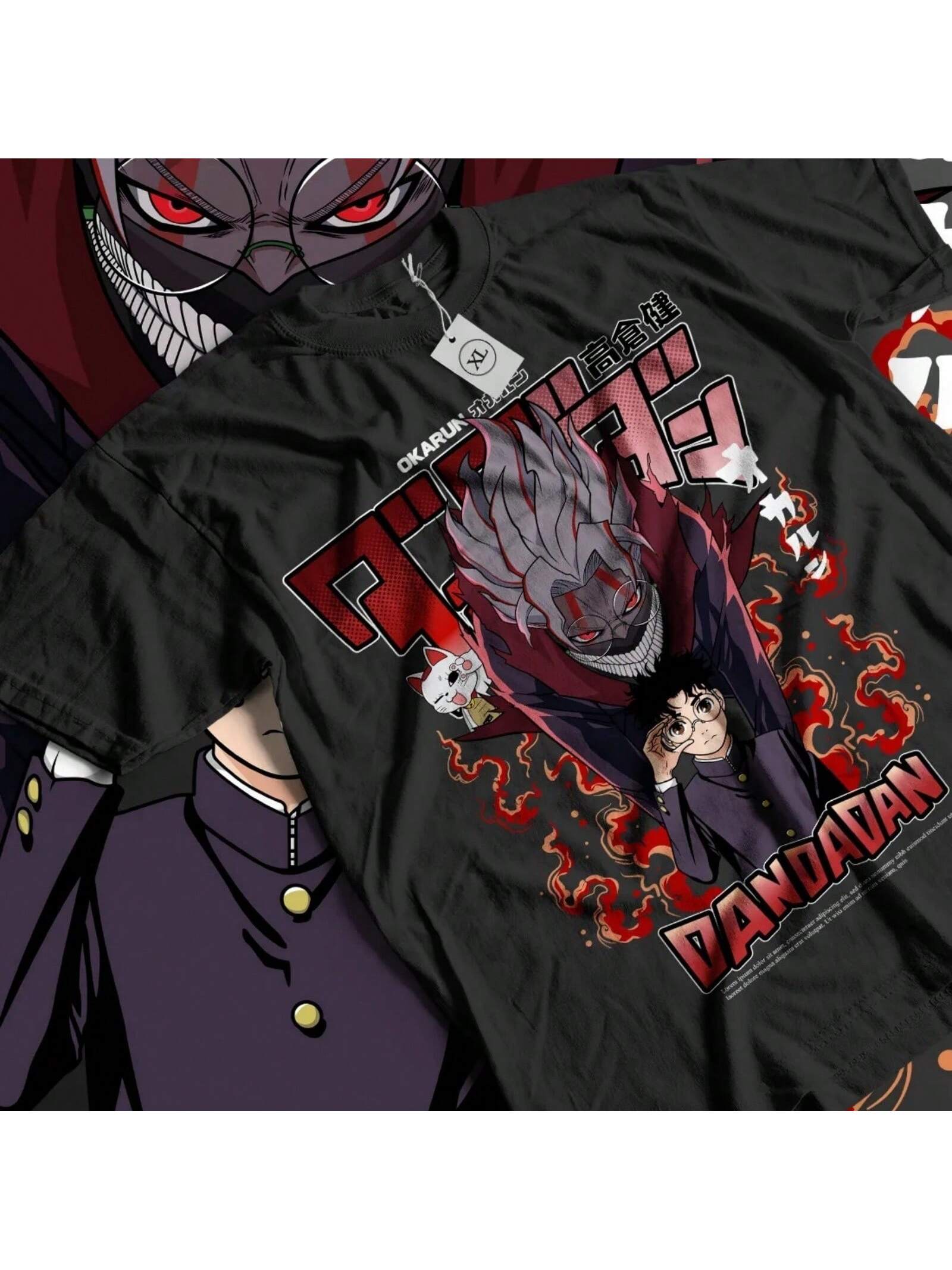 Dandadan Okarun T-Shirt Okarun Momo Ayase Gift Japanaise Anime Shirt All Size S разноцветный