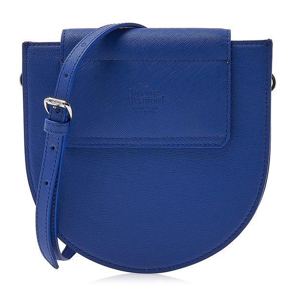 Vivienne WeStwood Vivienne WeStwood Women S Saffiano Half Moon Saddle croSS Bag 43030094 L001n K405