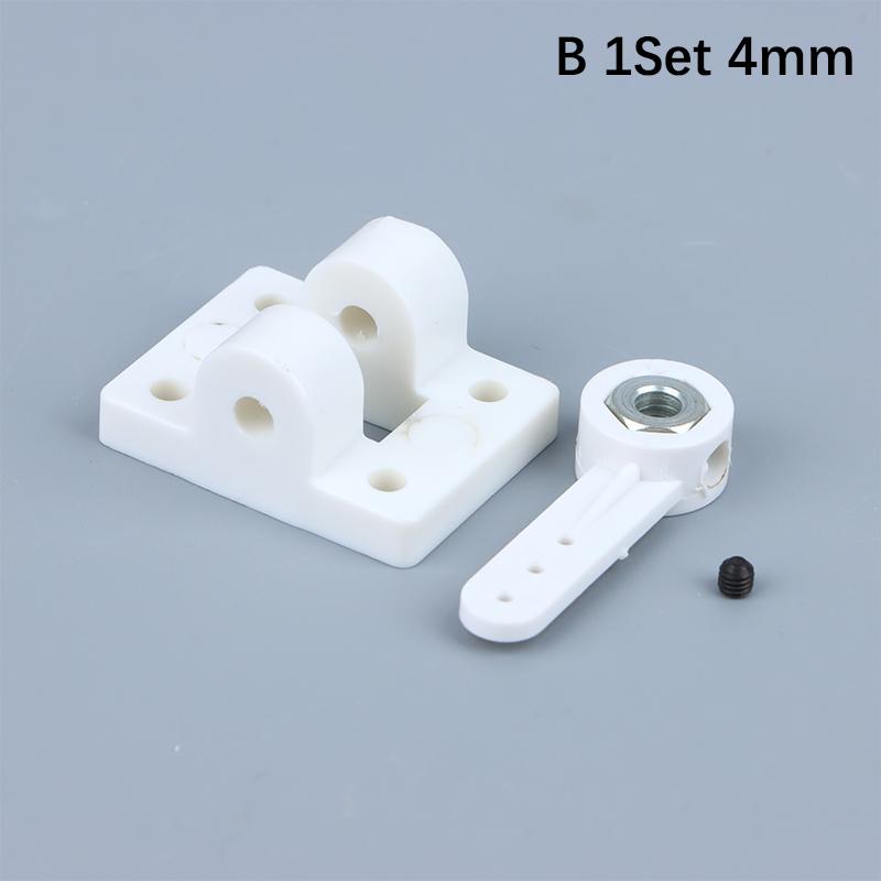 1 Set Landing Gear Front Wheel Steering Steering Arms+Mounts Suitable For Rc Fixed Wing Aircrafts Diy Parts
