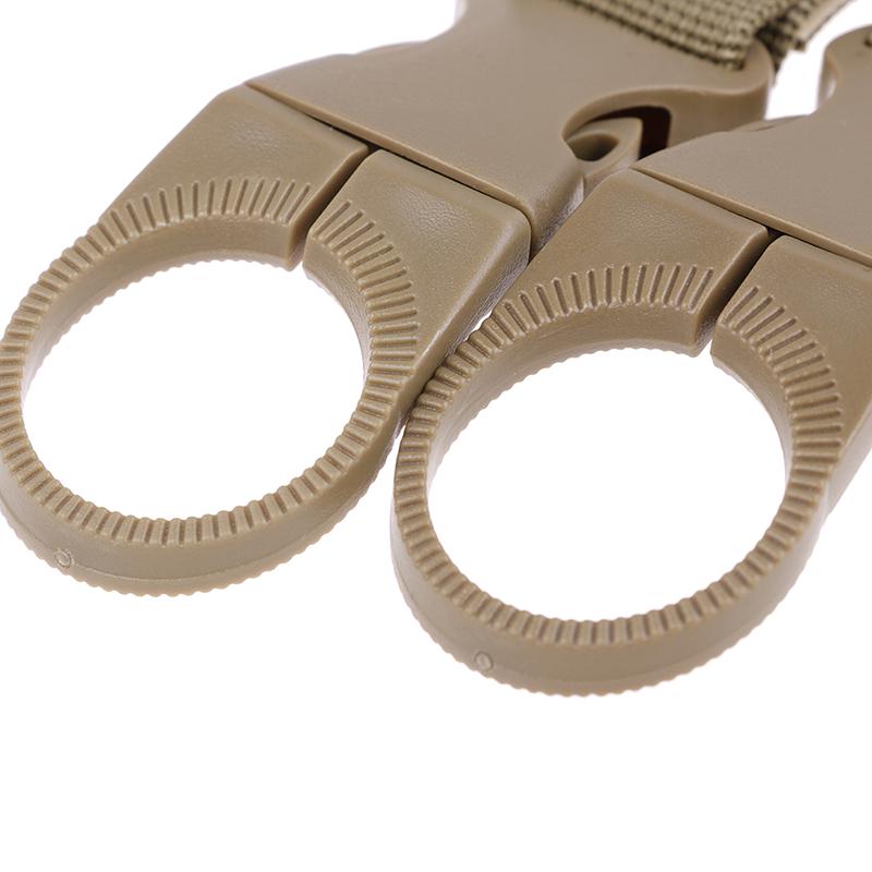 2pcs Water Bottle Holder Climbing Carabiner Belt Backpack Hanger Hooks Clip Multifunction Water Bottle Nylon Webbing Buckle Hook