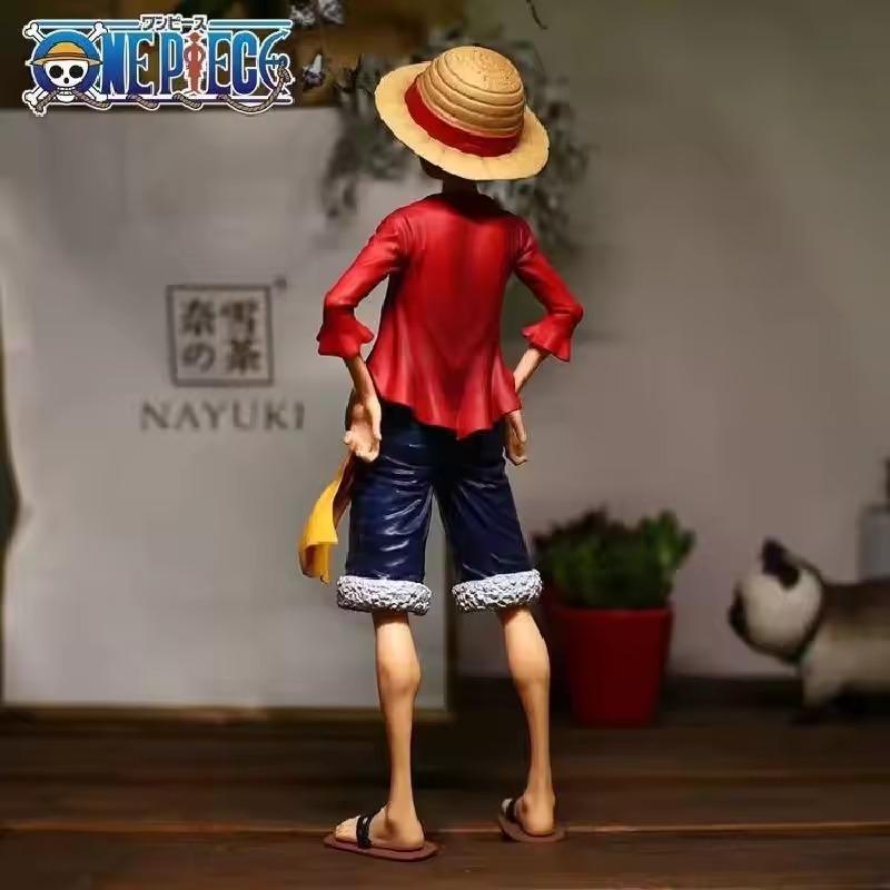 28cm One Piece Anime Figure Confident Smiley Luffy Three Form Face Changing Doll Action Figurine Model Toy‘s Kits