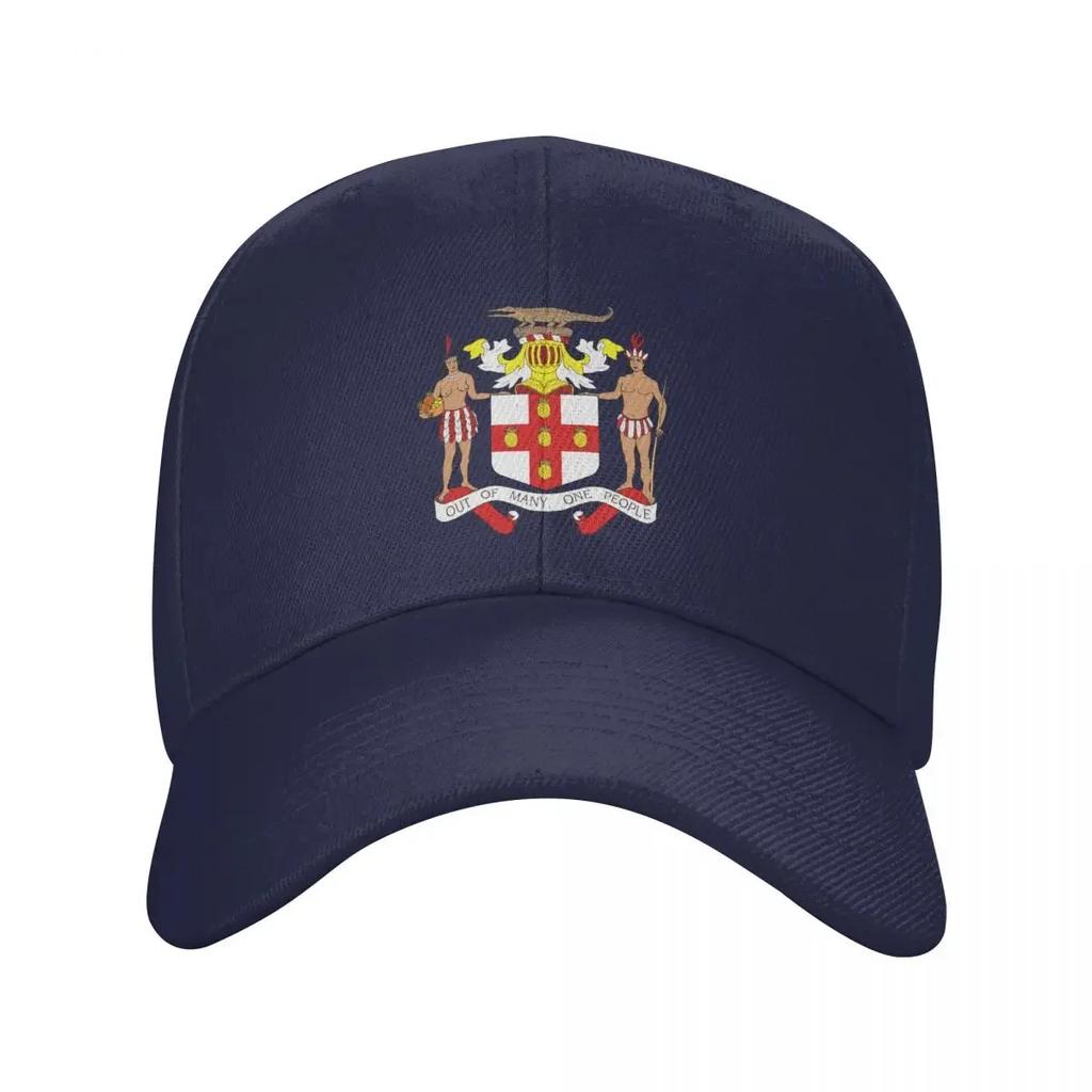 Personalized Fashion Coat Of Arms Of Jamaica Baseball Cap for Unisex Women Adjustable Unisex Jamaican Flag Dad Hat Spring Sun Hat