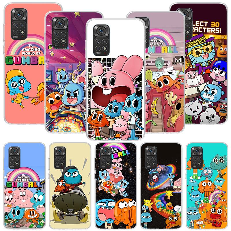 Custodia Telefono Il Fantastico Mondo di Gumball Per Xiaomi Redmi Note 13 14 15 Pro Plus 12S 12 14S 11S 11E 10 10S 11 11T 5G 4G Cover Coque