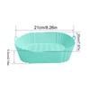 Non-stick Fryer Liner 8-inch Round Silicone Fryer Liner with Dual Handles Non-stick Heat Resistant Baking Tray Reusable
