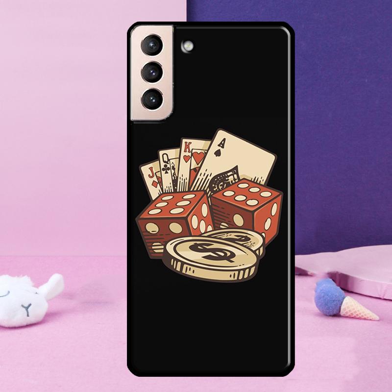 Las Vegas Casino Poker Phone Case For Samsung Galaxy S25 Ultra S24 S23 Ultra S9 S10 S20 S21 S22 Plus S24 FE Cover