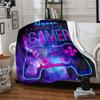 Custom Name Game Controller Theme Printed Blanket - Perfect for Couch, Bed, Travel & Outdoor Use | Machine Washable, Cozy & Durable.