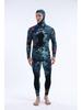 3MM Camo Neoprene Two-Piece Hooded Diving Wetsuit for Cold Protection