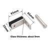 Stainless Steel Glass Clamp Clip 90 Degree Heavy Duty Glass Clip  For Railing