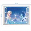 Cartoon 3D Disney Frozen Princess Wall Stickers for Kids Rooms Nursery Home Decor