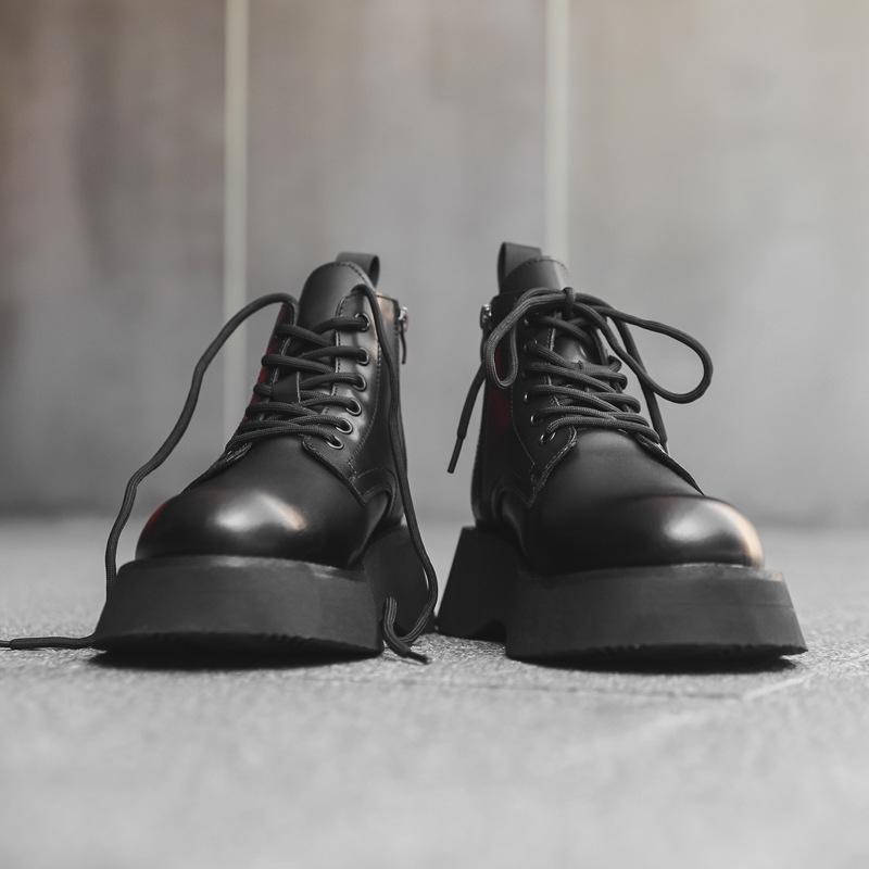 Martin Boots Men'S Medium Heightening Casual Retro Short Boots Big Boots British Tooling Boots 66591-R