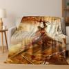 Classics God of War Kratos 3A Game Gamer Flannel Blanket,Warm and Cozy Soft Throw Blanket for Home Bedroom Bed Sofa Kid Gift