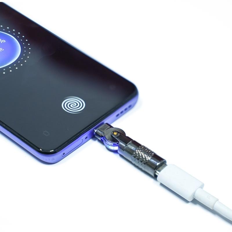 Small USB To Type C Adapter 48mm Length Supporting 480Mbps Data Transfer Glorious Charging for Mobile Charge While Play