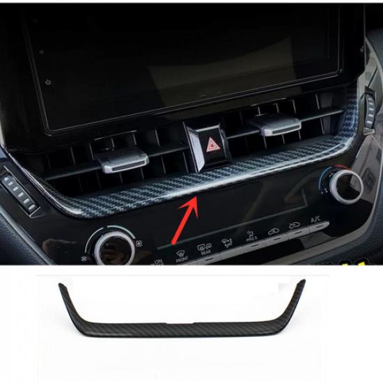 For Toyota Corolla - Dashboard center Air Vent Trim Carbon fiber Kit