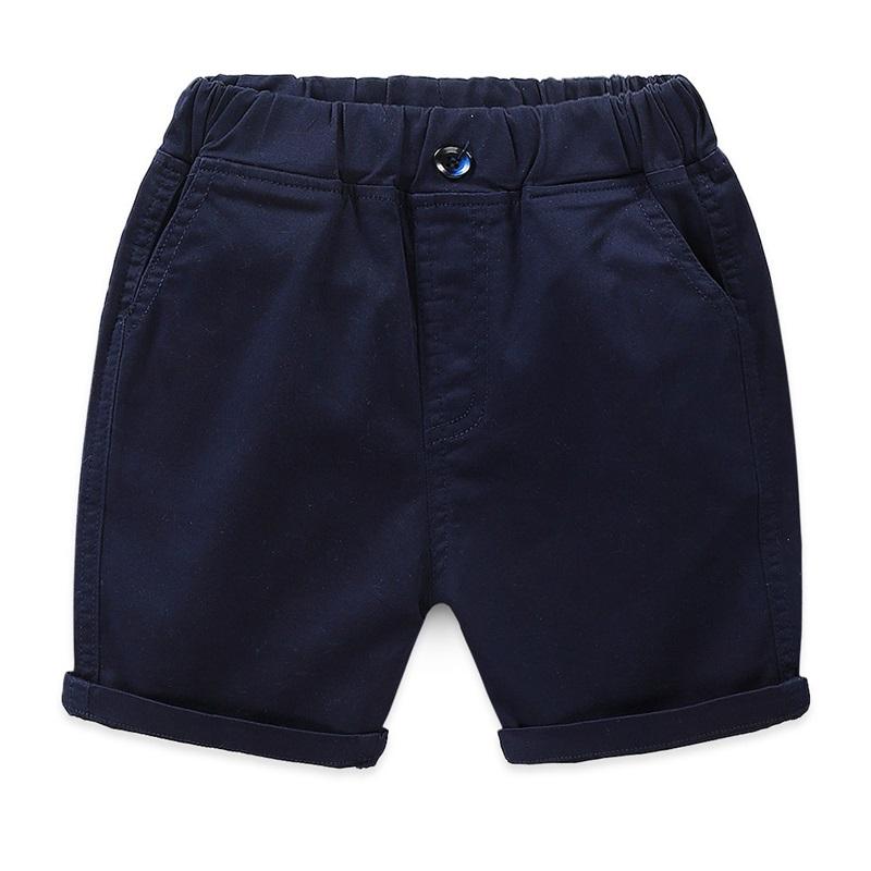 Nouveau Short Décontracté d'Été pour Garçons et Filles Bébé Couleur Unie Coton Short de Plage Lâche Pantalon Vêtements pour Enfants 2-8 Ans