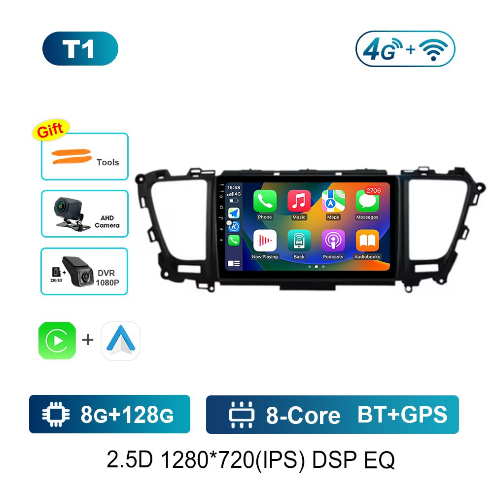 9'' Android System for Kia Carnival Sedona 2014 - 2020 Car Radio Multimedia Player DSP Stereo GPS Navi Carplay 4G Bluetooth WiFi