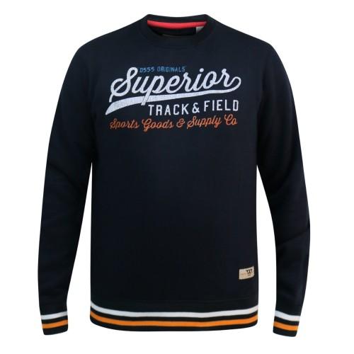 Duke Mens D555 Marlow Superior Track & Field Crew Neck Sweatshirt