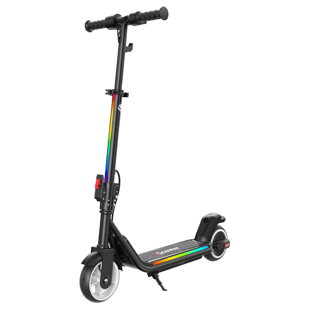 iScooter IK3MAX Kids Electric Scooter 200W Motor 4.5Ah Solid Tires Foldable & Height Adjustable 3-Speed  Electric Scooter for Kids