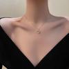2. Diamond Rhinestone Choker Necklace, Gold Plated Sweater Chain for Women