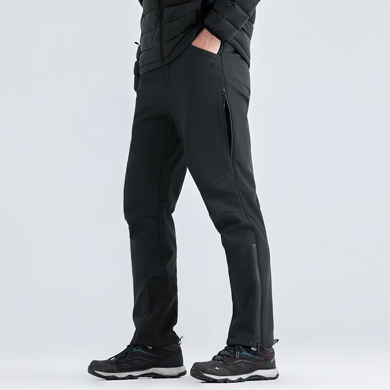 Men's Tuoluzhe Six Gates Outdoor Fleece-Lined Straight-Leg Softshell Pants