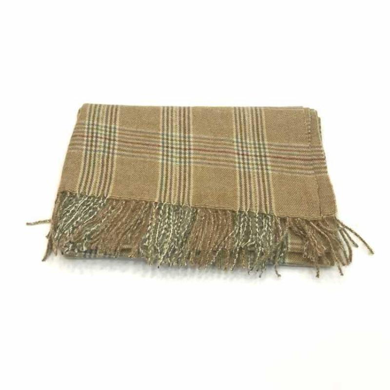 Autumn and winter new imitation cashmere shawl versatile thickened warm Korean version fringed plaid scarf women