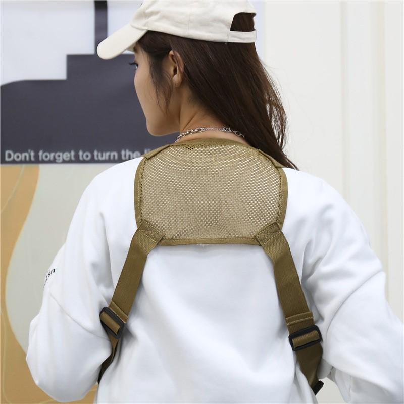 Camouflage Tactical Chest Bag and Sports Vest Combo