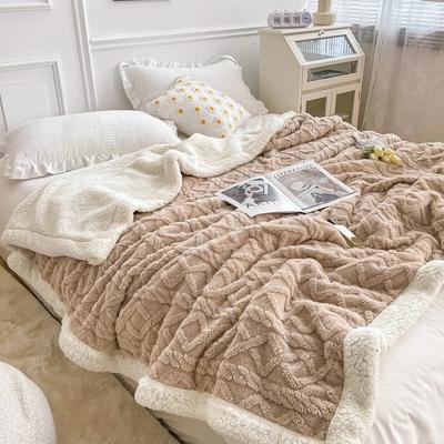 2sides Soft Plaid Blanket Thicken Wool Fleece Warm Blankets For Adults Kids Sofa Bed Cover Plush Winter Throw Bedspread For Beds