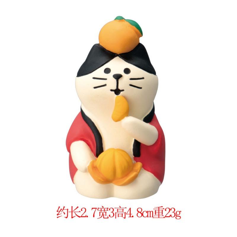 ZAKKA Grocery Japanese Cat Orange INS Creative Tide Play Miniature Gifts Resin DIY Home Furnishings, Crafts Ornaments