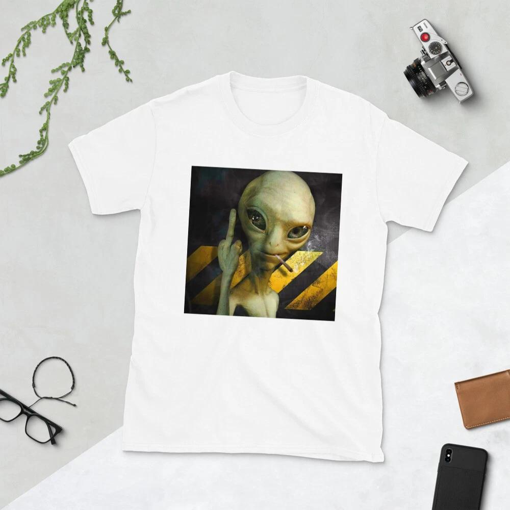 

ALIEN EXTRATERRESTRIAL LIFE FINGER COOL GRAPHIC Short-Sleeve Unisex T-Shirt S