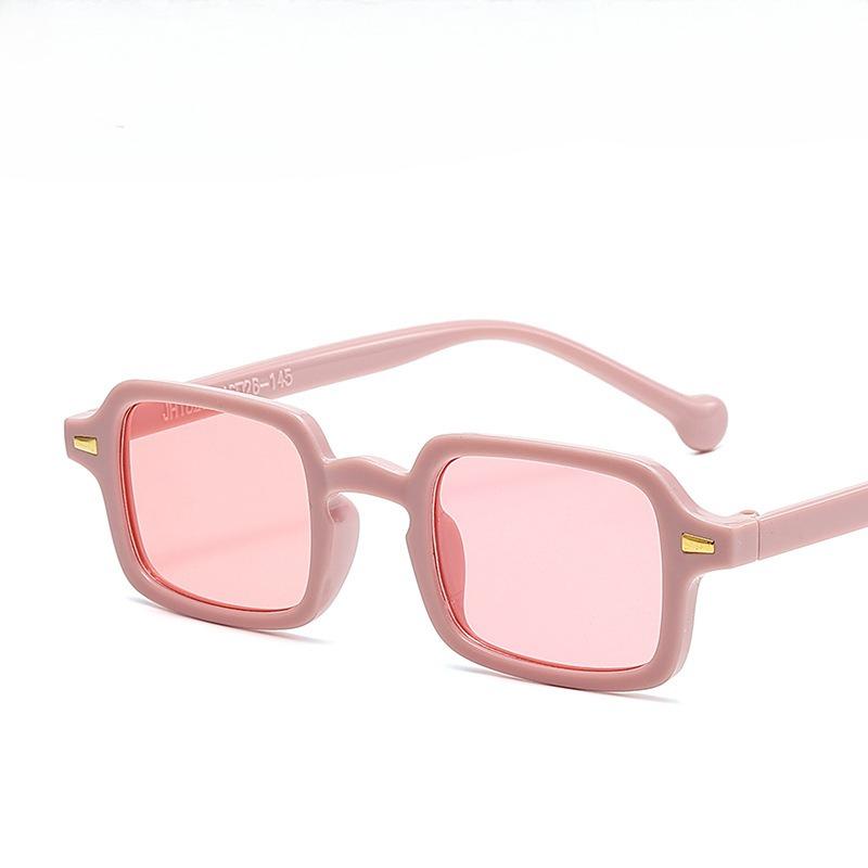 Fashion Square Sunglasses Women Anti-glare Retro Rivets Decoration Gradient Shades UV400 Men Leopard Blue Sports Sunglasses